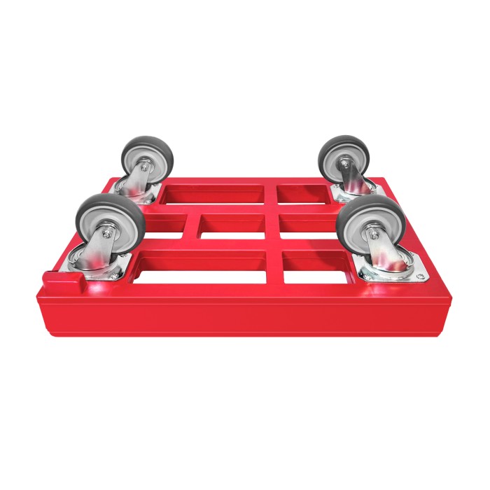 KISTENROLLER PRO 600x400 RAL 3000 rot