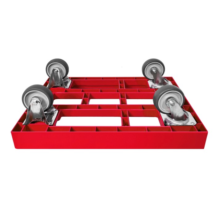 KISTENROLLER EASY 600x400 RAL 3000 rot