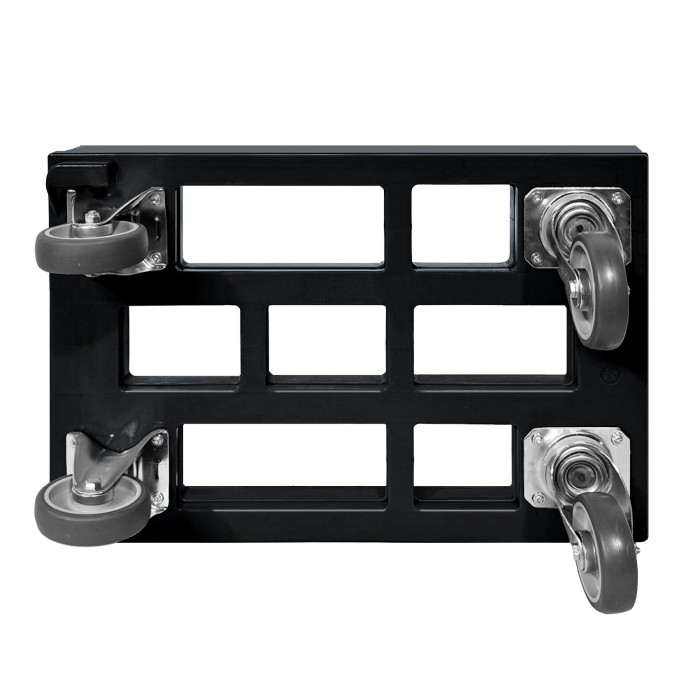 KISTENROLLER PRO 600x400 RAL 9004 schwarz