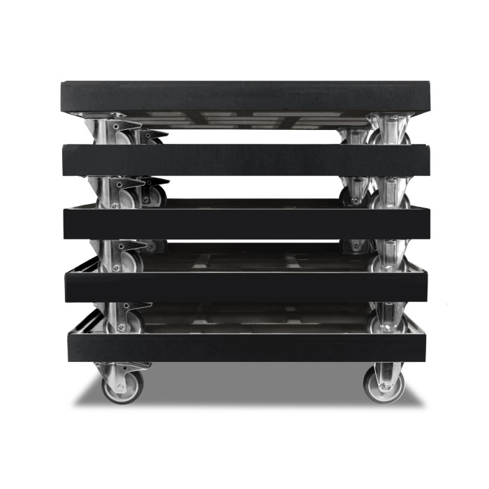 KISTENROLLER TWIN 800x600 RAL 9004 schwarz