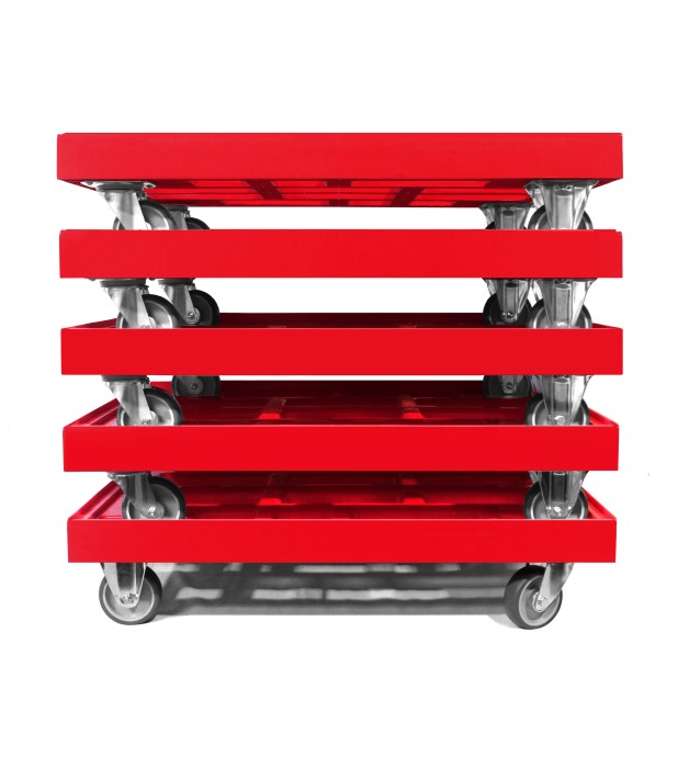 KISTENROLLER TWIN 800x600 RAL 3000 rot