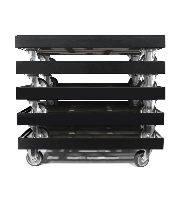 KISTENROLLER TWIN 800x600 RAL 9004 schwarz