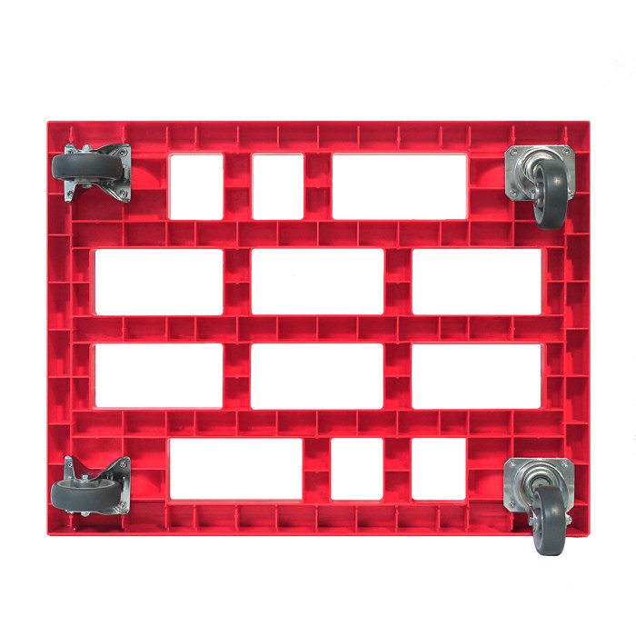 KISTENROLLER TWIN 800x600 RAL 3000 rot