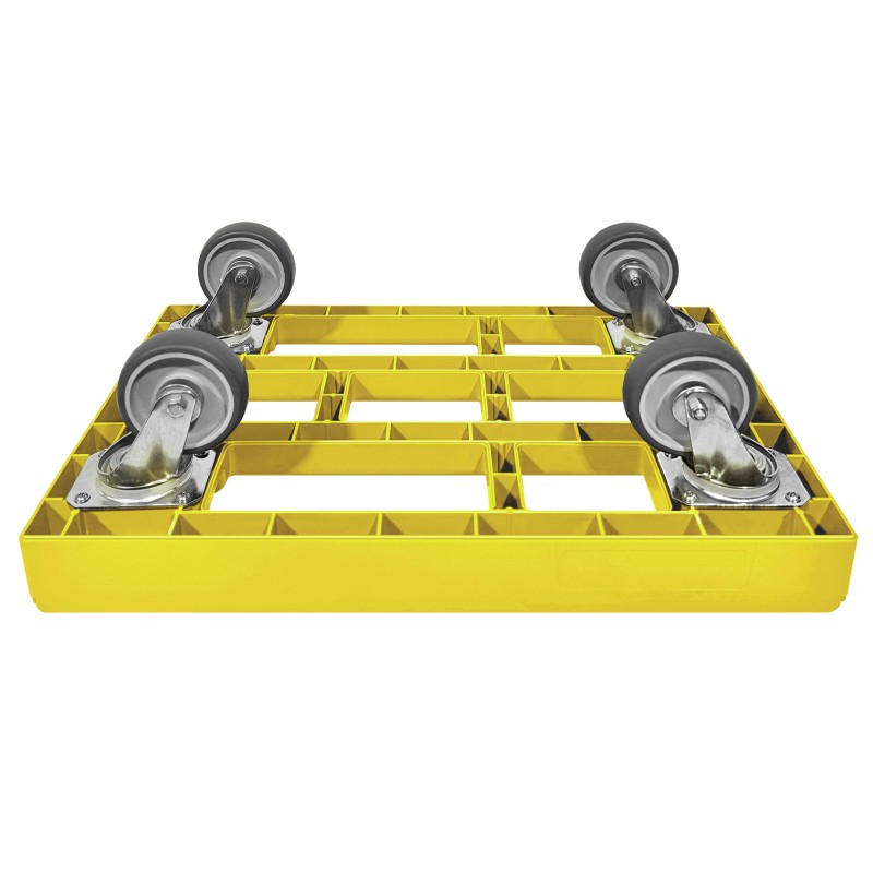 KISTENROLLER EASY 600x400 RAL 1021 gelb