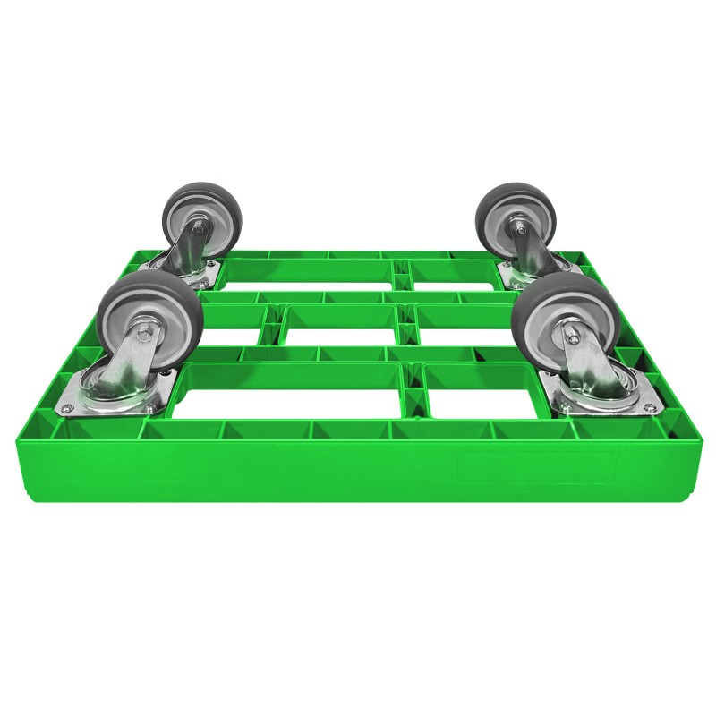 KISTENROLLER EASY 600x400 RAL 6018 grün