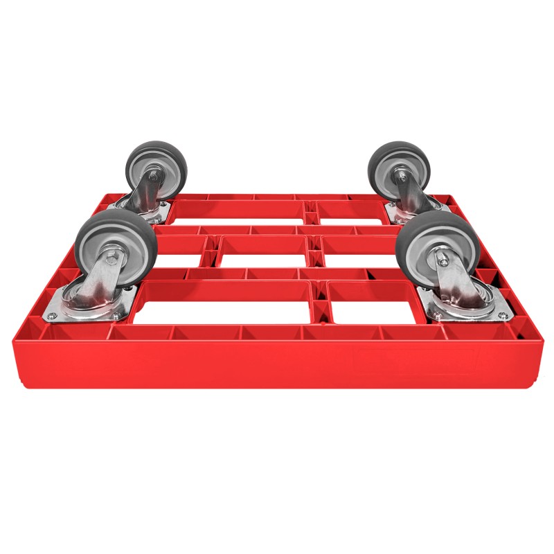 KISTENROLLER EASY 600x400 RAL 3000 rot