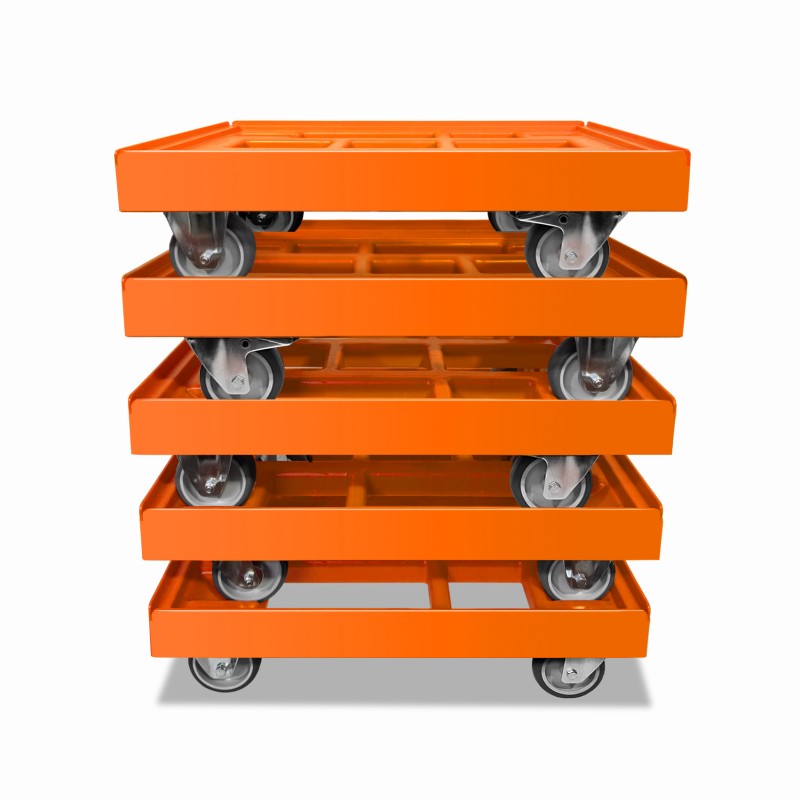 KISTENROLLER EASY 600x400 RAL 2004 orange