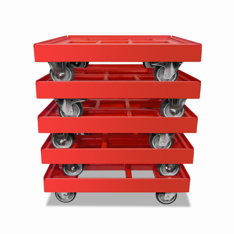 KISTENROLLER EASY 600x400 RAL 3000 rot