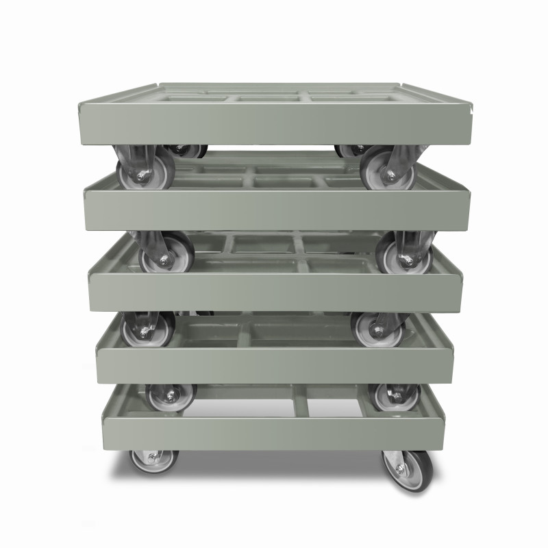 KISTENROLLER EASY 600x400 RAL 7037 grau