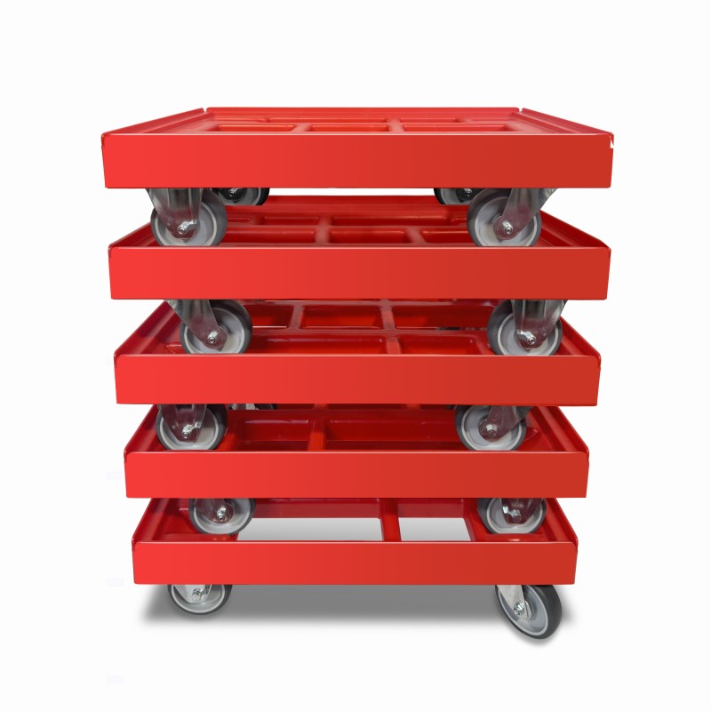KISTENROLLER EASY 600x400 RAL 3000 rot