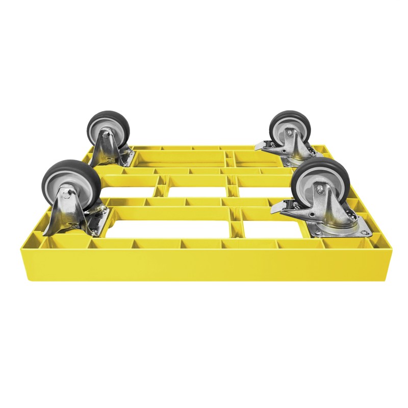 KISTENROLLER EASY 600x400 RAL 1021 gelb