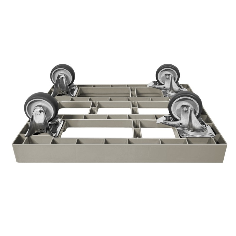 KISTENROLLER EASY 600x400 RAL 7037 grau