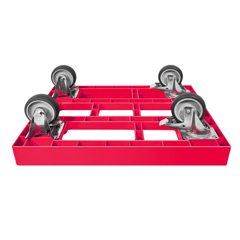 KISTENROLLER EASY 600x400 RAL 3000 rot