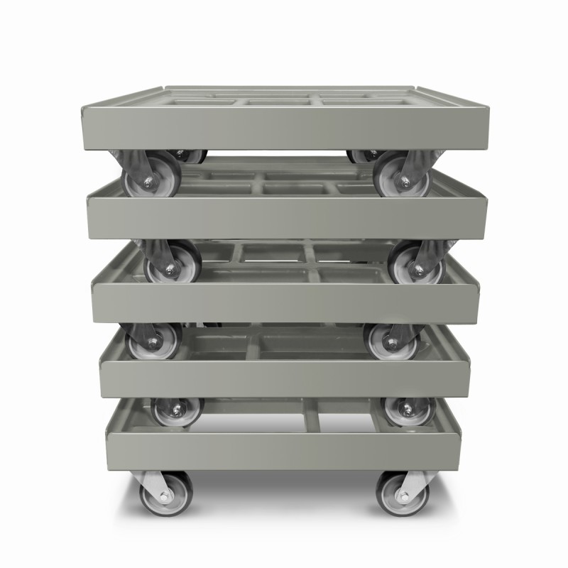 KISTENROLLER EASY 600x400 RAL 7037 grau