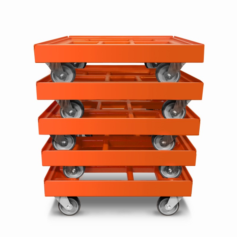 KISTENROLLER EASY 600x400 RAL 2004 orange