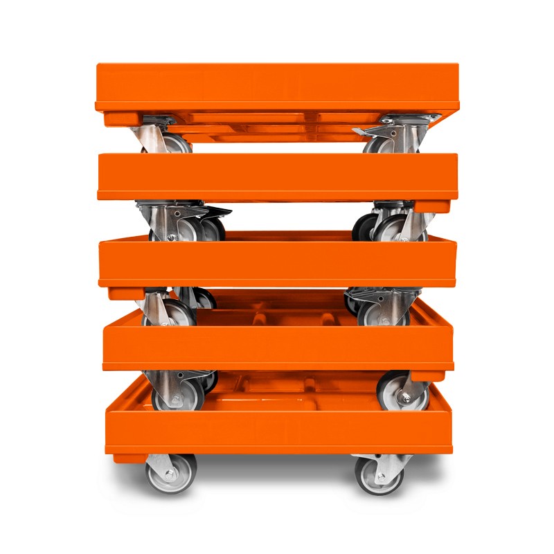 KISTENROLLER PRO 600x400 RAL 2004 orange