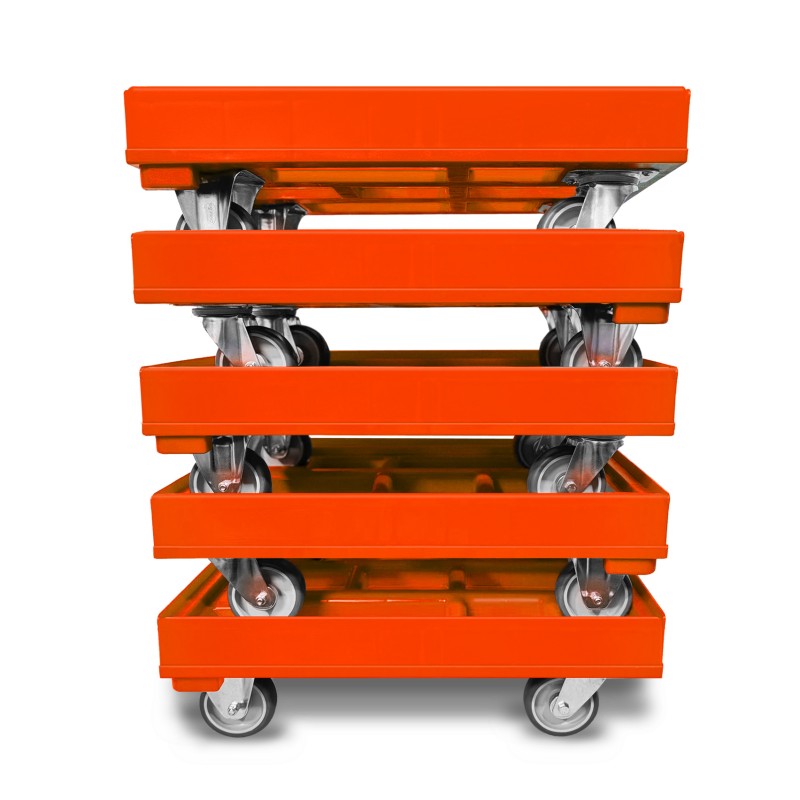 KISTENROLLER PRO 600x400 RAL 2004 orange