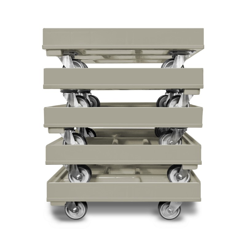 KISTENROLLER PRO 600x400 RAL 7037 grau