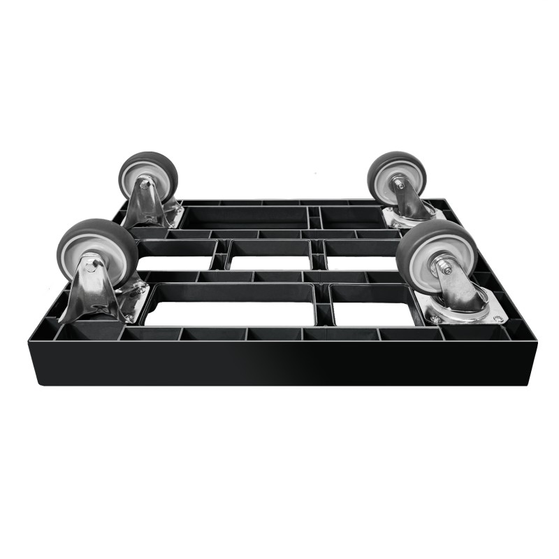 KISTENROLLER EASY 600x400 RAL 9004 schwarz
