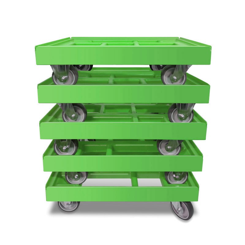 KISTENROLLER EASY 600x400 RAL 6018 grün