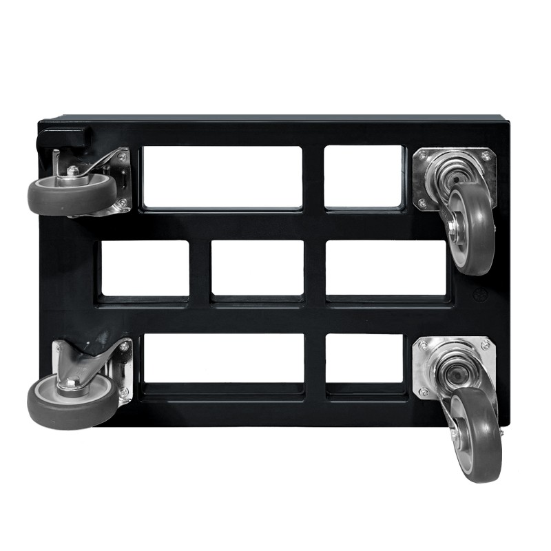 KISTENROLLER PRO 600x400 RAL 9004 schwarz