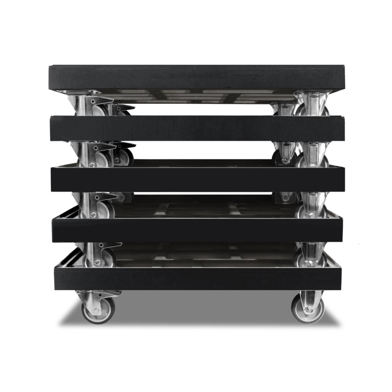 KISTENROLLER TWIN 800x600 RAL 9004 schwarz