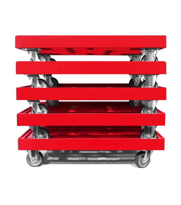 KISTENROLLER TWIN 800x600 RAL 3000 rot