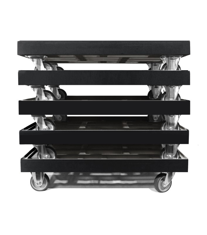 KISTENROLLER TWIN 800x600 RAL 9004 schwarz