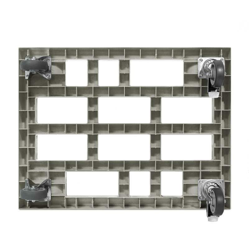 KISTENROLLER TWIN 800x600 RAL 7037 grau