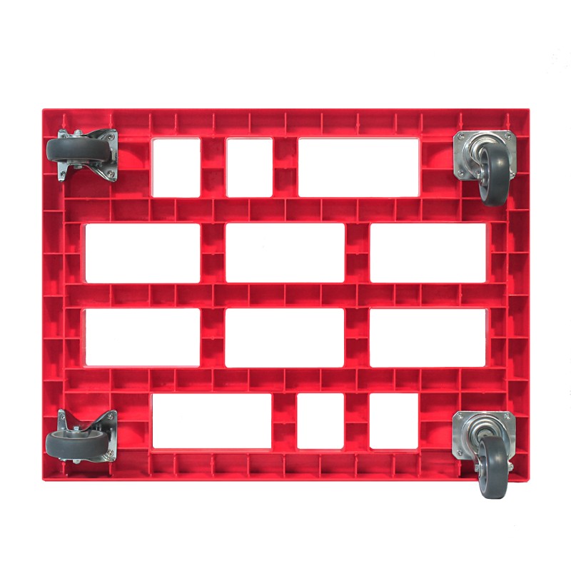 KISTENROLLER TWIN 800x600 RAL 3000 rot